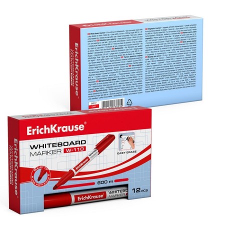 Board marker, 2.0 mm, Erichkrause W-110, Round, Red-3