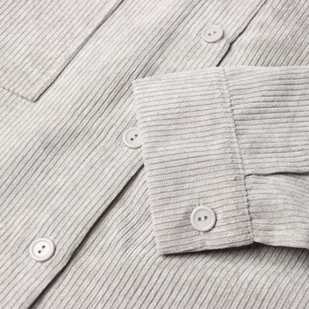 Women's blouse minku: Velvet collection color light gray, river 50-7