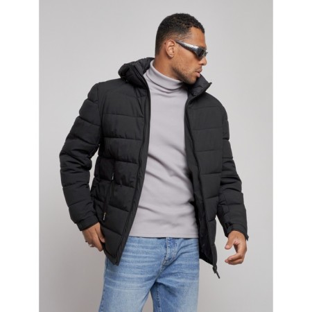 Sports male winter, size 58, black color-8