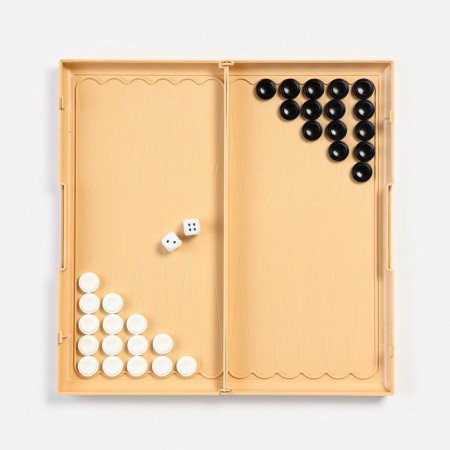 Board game 3 in 1: checkers, chess, backgammon, field 32 x 32 cm-2