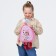 Children's backpack 21*9*23, lightning departure, a rabbit in a hat, pink