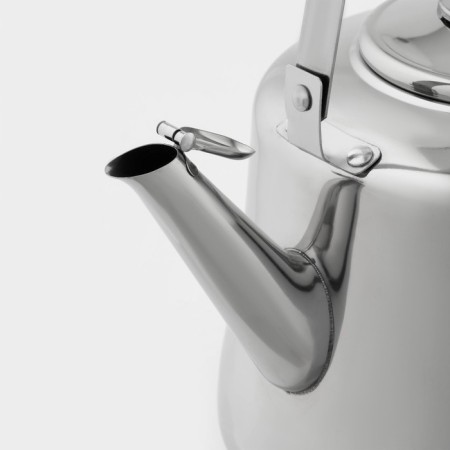 Teapot of stainless steel "Tchaikovsky", 3 l, chrome color-3