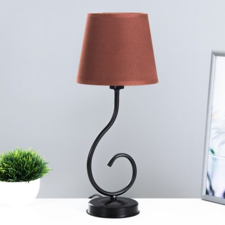 Lamp table bourgeois 1x15W E14 16x16x40cm black/brown Risalux
