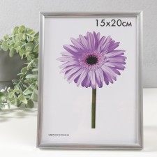 Photo frame plastic LIDA 15x20 cm silver
