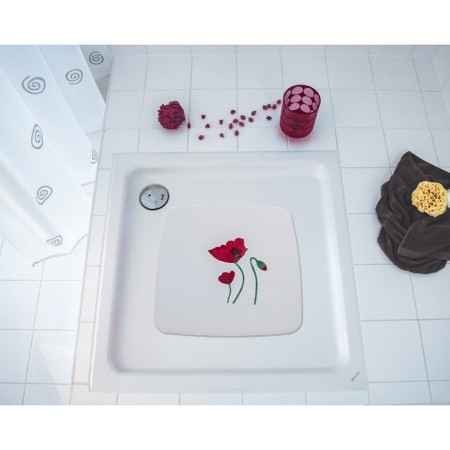 SPA-river anti-slip 54x54 cm mohn, red color-1