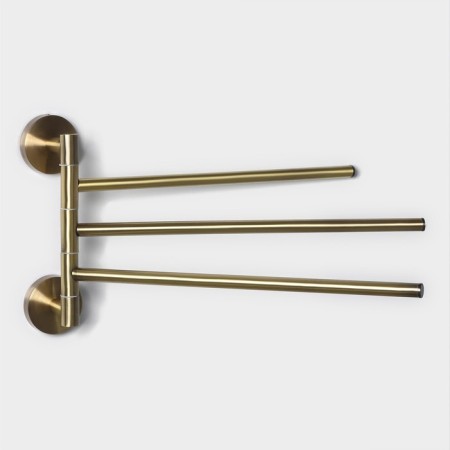 Towel holder, 3 knitting needles Stölz Bacic series Bronze, bronze color-1