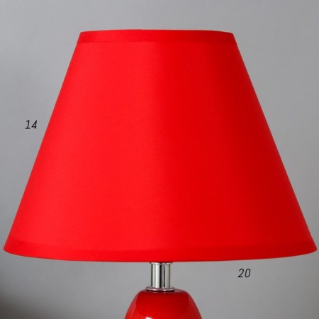 Table lamp 16877/1bk+RD E14 40W Black-red 21x21x30 cm-3