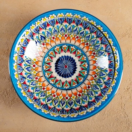 Buditsa Rishtan ceramics "Patterns", 24 cm-1