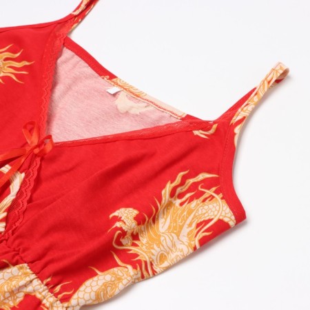 Female set (top/pants), red color, size 50-5