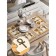 A set of napkins for setting the "Ancient Egypt" table, rectangular, rounded edges, size 30x46 cm, 4 pcs