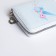 Lightning wallet, card for cards, for coins, color light blue