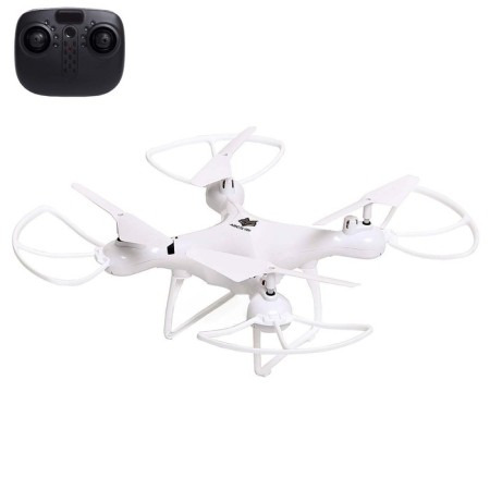 White Drone quadrocopter, white color