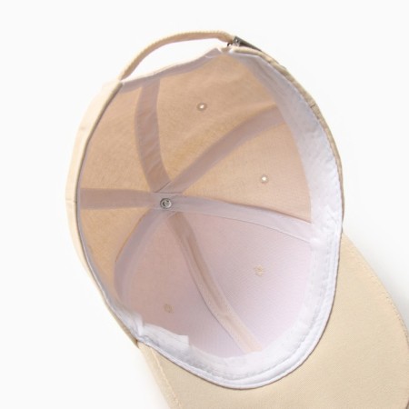 Minaku cap "Vintage", beige color, size 56-58-7