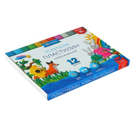 Globus plasticine "Classic", 12 colors, 240 g, recommended by teachers-2