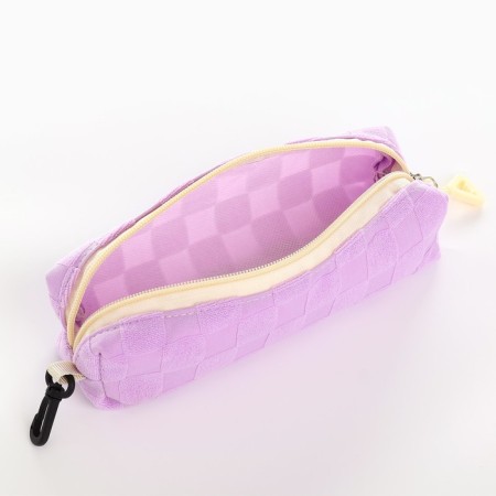 School backpack, set 2 in 1,+ pencil case in a cage, 40x28x13 cm, lilac color-2