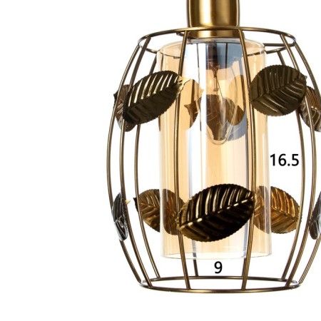 Bayerlux lamp "Laura" E27 40W gold 18x18x20-120 cm-4
