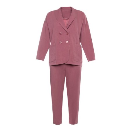 Casual Casual Set (jacket and trousers), dusty rose, size 46-10