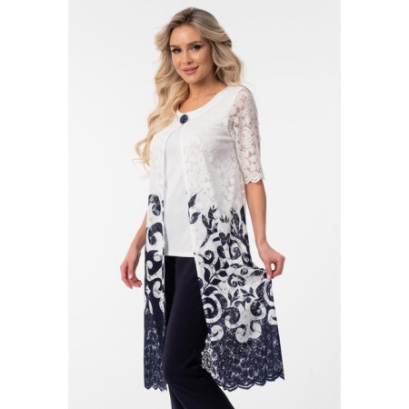Women's tunic, size 42, white color-12