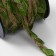 Weeks decorative canvas “leaves”, 25 mm, 9 ± 0.5 m, beige/green color