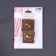 Picking for curtains "Shiny square", 4 × 4 cm, brown color