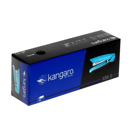 Stapler Kangaro Nowa-10 Parrot Green, bracket No. 10, up to 15 sheets, steel mechanism, green-2