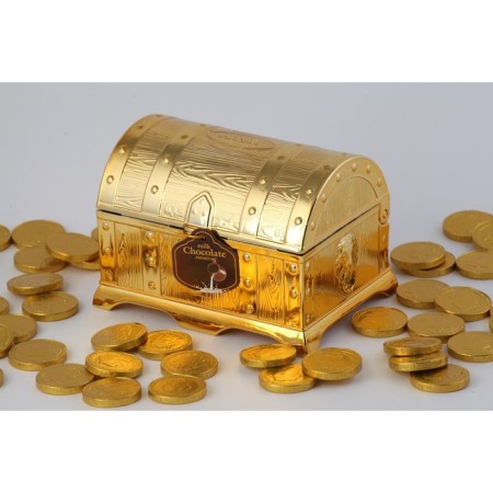 New Year. Chocolate sweets "become rich", in a chest, 140 g-3