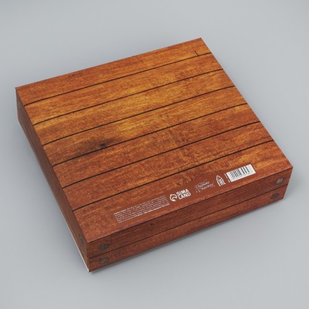 Gift-bending box folding, packaging, “real man”, 20 x 18 x 5 cm-7