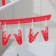 Sushilka for linen suspension shade, 8 clothespins, 29 cm, color mix