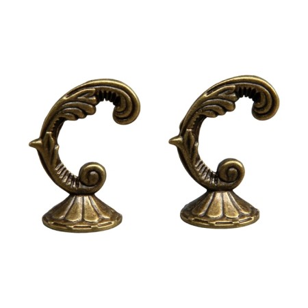 The hook for the curtains "tundra" ks002, one -rod, bronze color-2