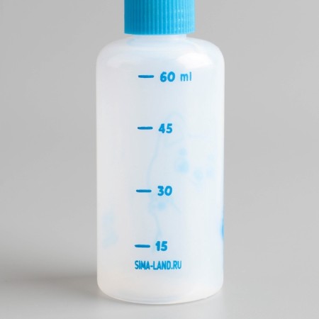 Set for feeding "fluffy happiness" for puppies, 60 ml, with 4 nipples and brush-4
