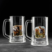 A set of beer mugs 