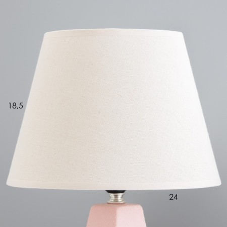 Alberte table lamp E27 40W pink 25x25x36cm Risalux-2