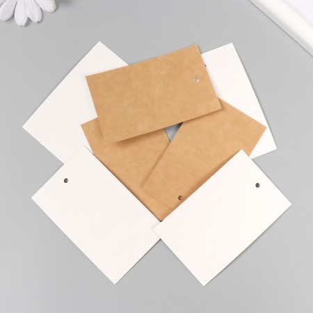 Tag without print Craft two -sided 8x5 cm