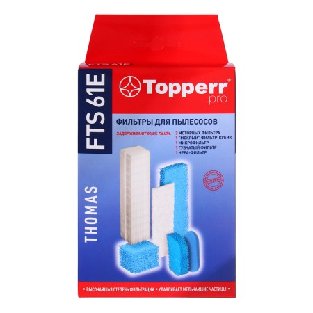 Topperr FTS 61E filter set for Thomas vacuum cleaners-5