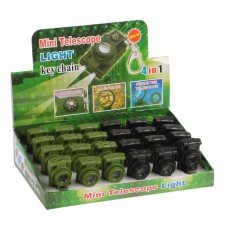 Lupa-cords, 5x, d = 2cm, with a compass and a flashlight, 2 diodes, showbox, mix