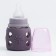 A bottle in a silicone case, glass, classic throat, +0 months, 60ml., Mix color for a girl