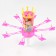 Candle for cake musical "Flower", pink, 15 × 5 cm