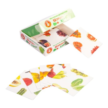 The game is a desktop "Shurum-Burum. Find half. Vegetables fruits"-1