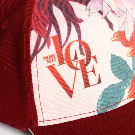 Women's cap Love, red color, rr 56-2