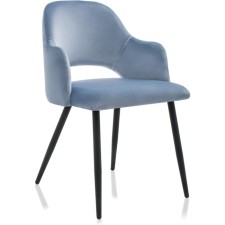 STILL WITH A CREARCASAS Konor Metal/Fabric, Black/Blue 51x51x79 cm