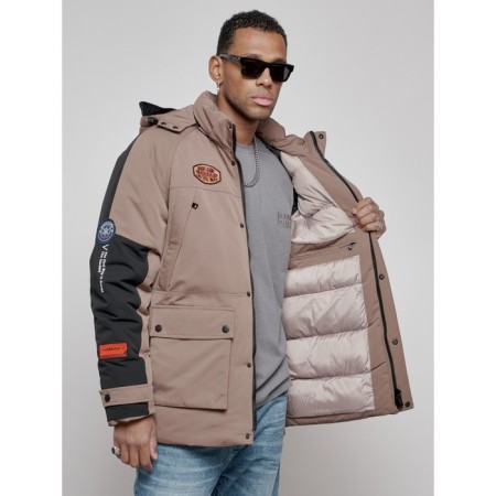 Male Winter jacket, size 56, brown color-18
