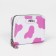 Lightning wallet, card for cards, for coins, white/pink color