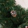 Garland coniferous "fireplace" cones silver d -30 cm length -160 cm