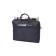 Business bag, lightning department, external pocket, mount on the suitcase, blue color