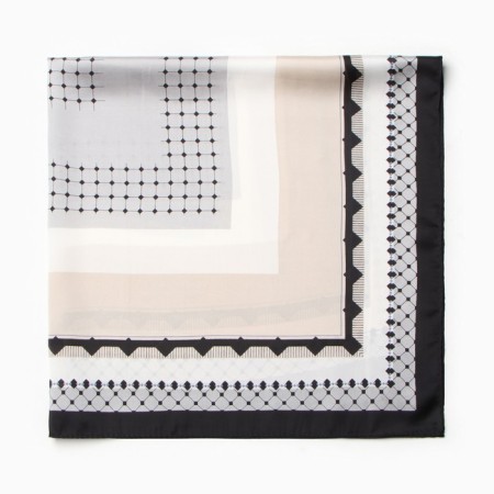 Women's scarf minku 70*70 cm, gray-2