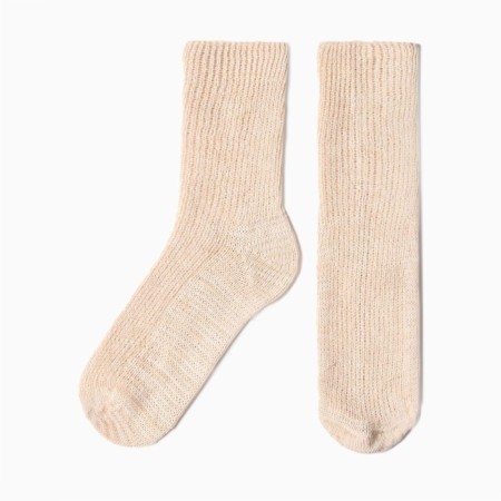 Women's socks, beige color, size 25