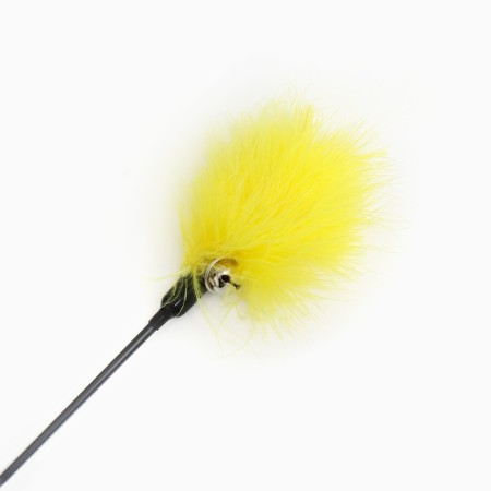 Pushwood teaser with a bell "firefly", yellow-1