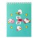 Notepad A6 60 sheets in the Meshu Ceal "Happy Time", matte lamination, selective UV-lace