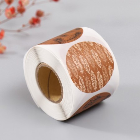 Stick Paper "feathers" craft d = 3.8 cm 252 pcs in the roll-5