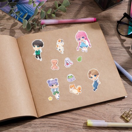 Paper stickers "Friends", 11 × 16 cm-3